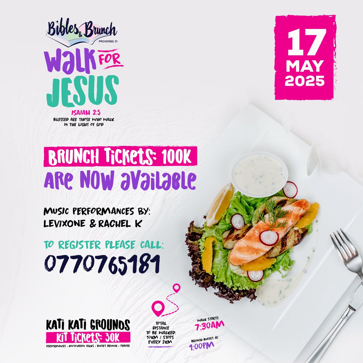 Relate256design's tweet photo. "Join us for the Walk for Jesus on May 17th!
Bibles and Brunch: A morning of faith, fellowship, and purpose.
Let's walk together in love and unity!
#WalkForJesus #BiblesAndBrunch #FaithInAction" https://t.co/CtzxPxl4So
