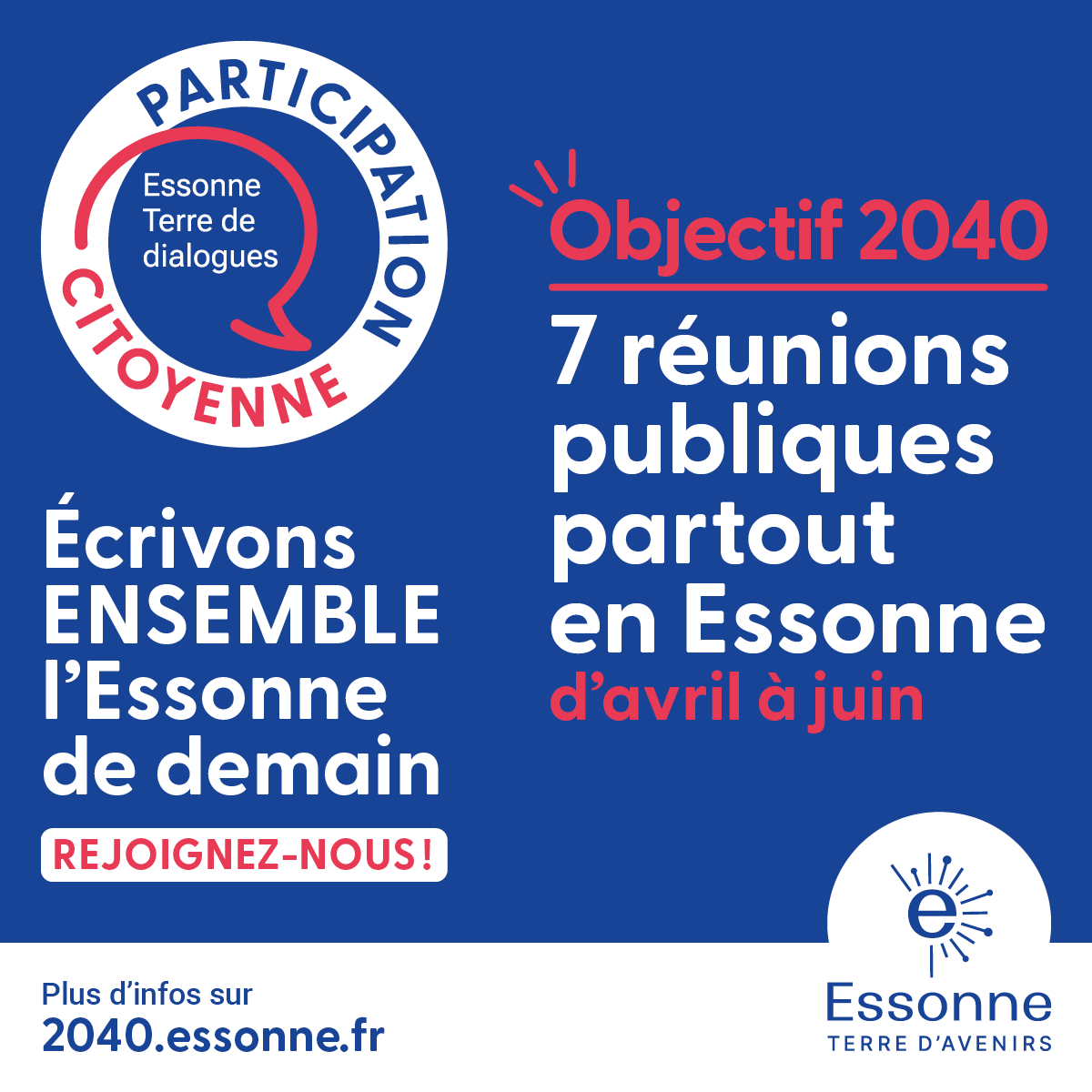 Département de l'Essonne (@cdessonne) on Twitter photo 🗓️ Cette semaine, retrouvez les rendez-vous #ParlonsEssonne :
📍 23/04 – Marché de Dourdan, 9h-12h30
📍 24/04 – MDE Étampes, 13h30-17h
📍 26/04 – Marché de Mennecy, 9h-12h30
📍 26/04 – Domaine de Chamarande, 14h-17h
<a href="/ChatagnonPascal/">Chatagnon Pascal</a> <a href="/durovray/">François Durovray</a> 🗓️ Cette semaine, retrouvez les rendez-vous #ParlonsEssonne :
📍 23/04 – Marché de Dourdan, 9h-12h30
📍 24/04 – MDE Étampes, 13h30-17h
📍 26/04 – Marché de Mennecy, 9h-12h30
📍 26/04 – Domaine de Chamarande, 14h-17h
<a href="/ChatagnonPascal/">Chatagnon Pascal</a> <a href="/durovray/">François Durovray</a>