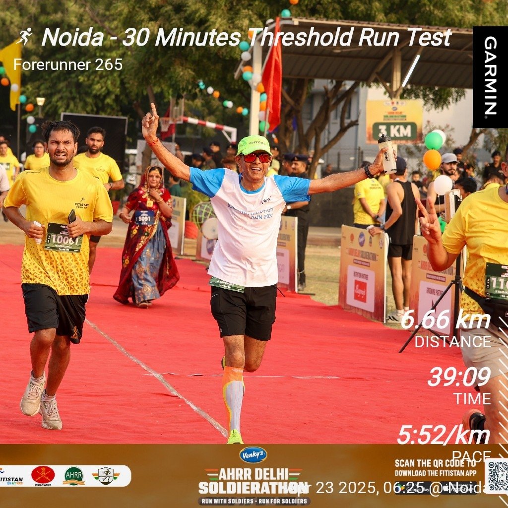 gbsdelhi's tweet image. 30-Minute #ThresholdRun #ThresholdTest  on &quot; World Book Day &quot; 🩷

AHR 138
Max HR 175

Avg Run Cadence 188
Max Run Cadence 194

#FitnessMotivation
#beingfit@63

#proudseniorcitizen
#workinprogress
#MissionLiFE

@FitIndiaOff 
@TheFitistan