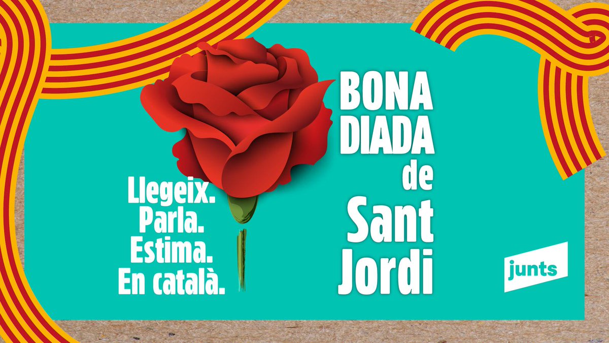 Bona diada a tothom i felicitacions als Jordis i Georgines