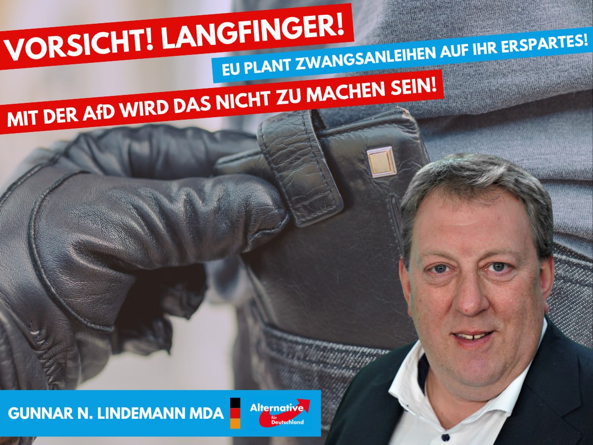 Wer weiterhin Altparteien wählt, ist damit auch mit der Enteignung von Teilen seines Ersparten einverstanden. Die #AfD wird sich diesen an Bandenkriminalität grenzenden Anwandlungen aus #Brüssel entgegenstellen. 

tichyseinblick.de/unternehmen/de…