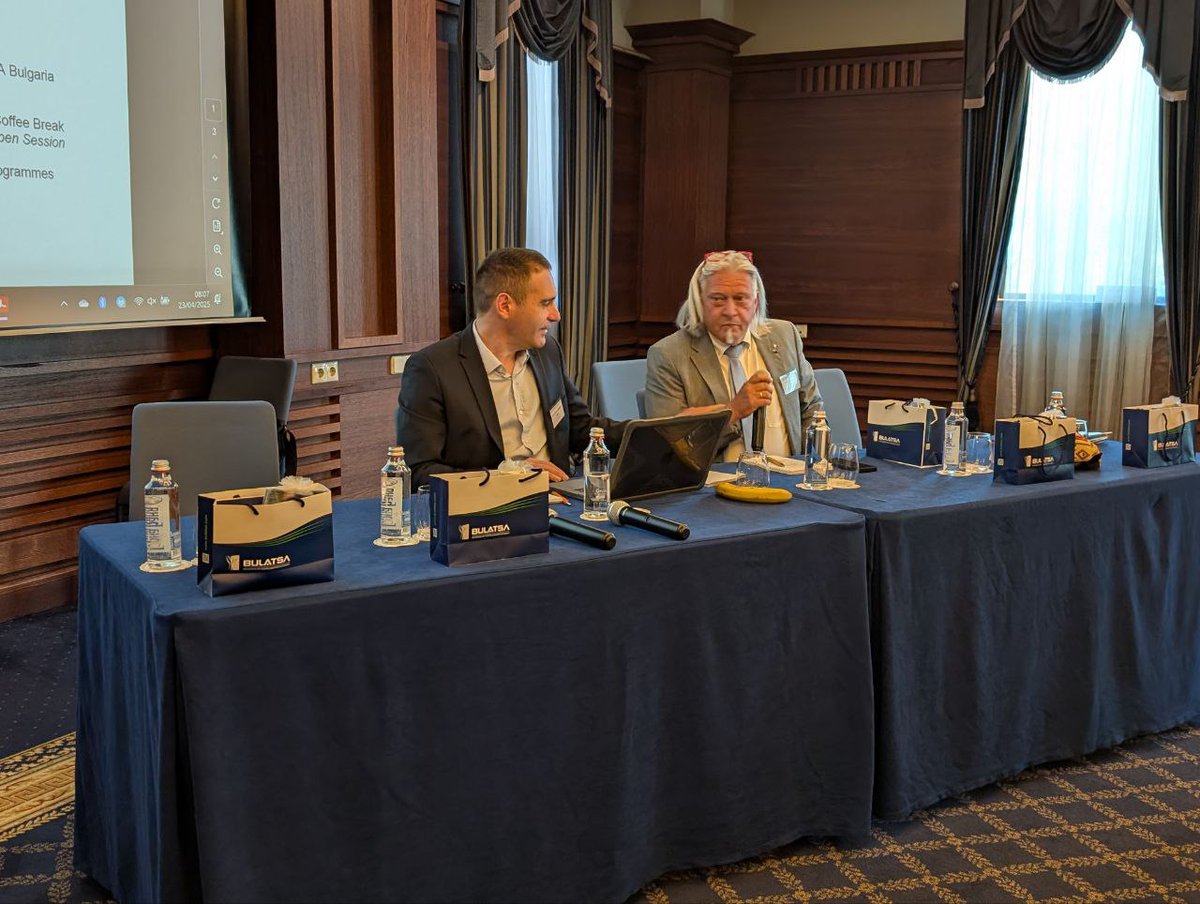 Volker Dick, ATCEUC President and Jean-Denis Larrere, ATCEUC 1st Vice President, officially open the 64th Committee Meeting in Sofia, Bulgaria