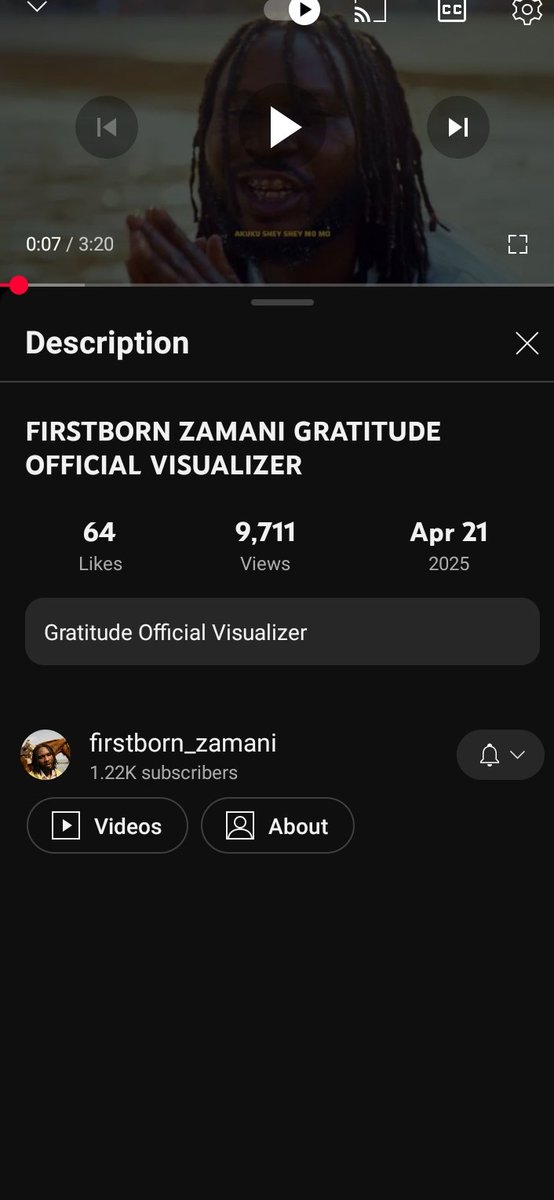 Kasamadups's tweet image. I woke up this morning to check and listen to #Gratitude again on YouTube i see 9711 views oo🔥🔥🔥 @rebel_firstborn 

Just ask for my Aza baba

#RMF #RebelMusicFamily
#REBEL