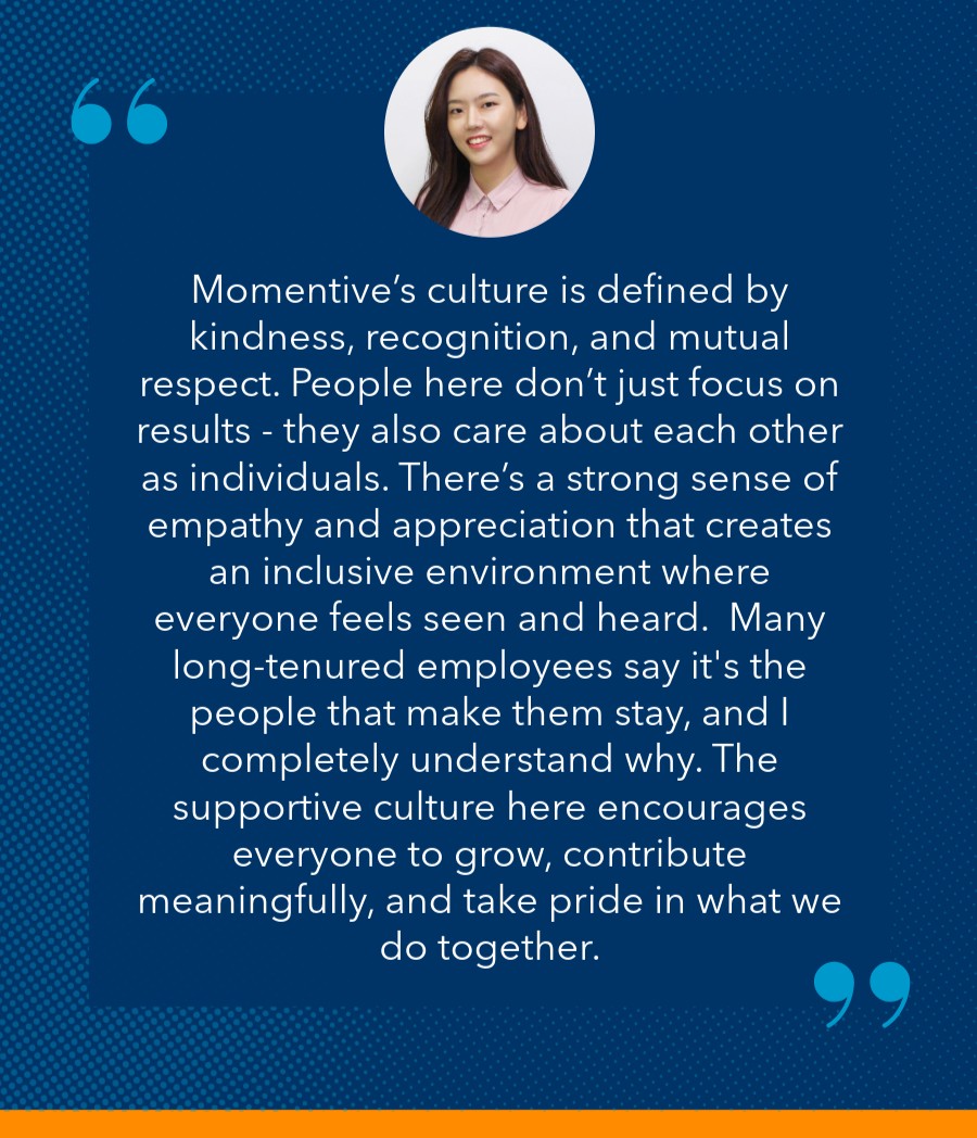 Momentive's tweet image. Meet Miri Park, Intellectual Property Specialist based in Hwaseong, Korea!

💡✨ Since joining Momentive in October 2023, Miri has played a key role in advancing our IP operations both locally and globally. 

#PartoftheSolution #EmployeeSpotlight
