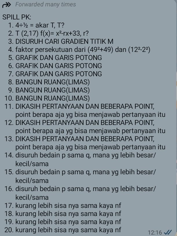 nih ya teman teman , kalo nanti ada tambahan ku kabarinn ><