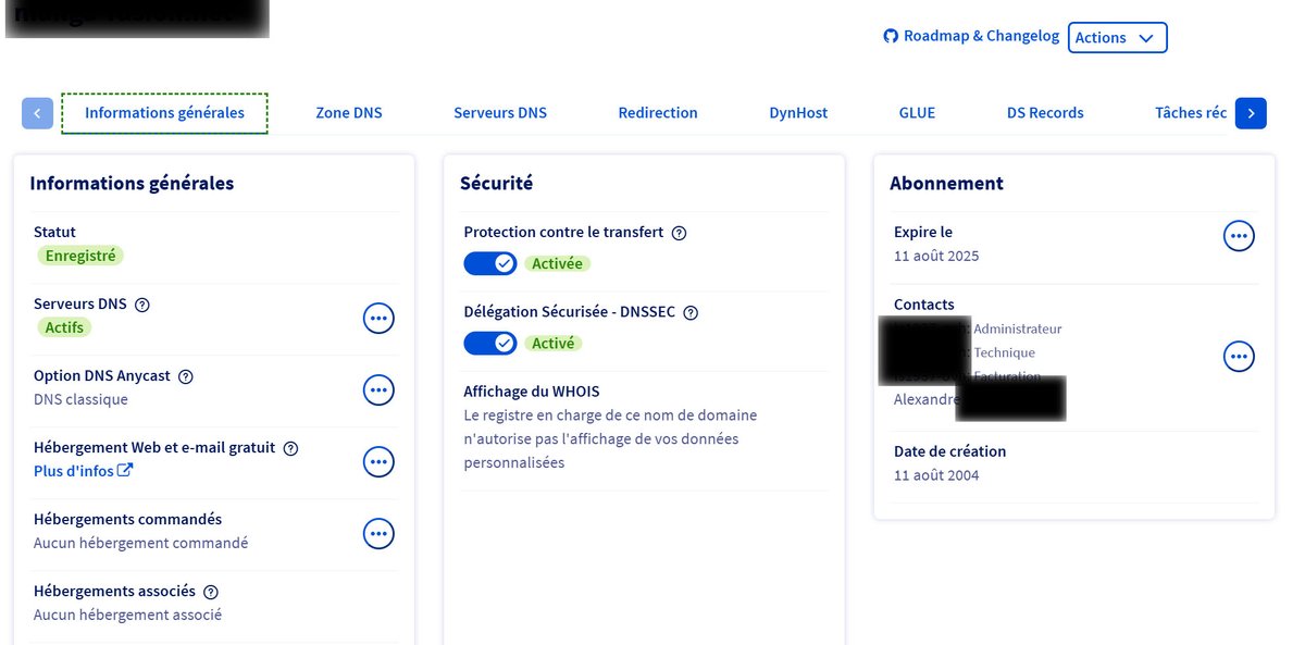 J'ai acheté mon premier nom de domaine en 2004. ( J'avais déjà des noms de domaine gratuits en .fr.st )

Voulez-vous travailler avec un vieux débris comme moi ?
