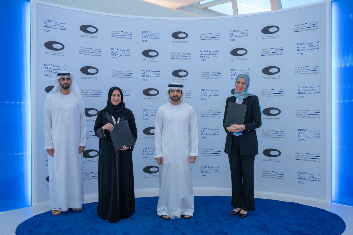 We’ve launched the emirate’s first-ever PhD in Artificial Intelligence at #DubaiAIWeek, in the presence of HH Sheikh Hamdan bin Mohammed bin Rashid Al Maktoum. A major step in advancing AI innovation aligned with UAE’s #AI2031 goals.