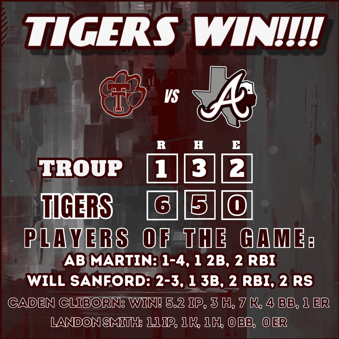 What an exciting end to the season! Our Arp Tigers took down Troup on Senior Night. Tuesday, 4.22.25, was a memorable night for our senior baseball players as they celebrated their final win as Arp Tigers! Congratulations, Seniors - go make your mark on the world!#ALL1N #iBELIEVE