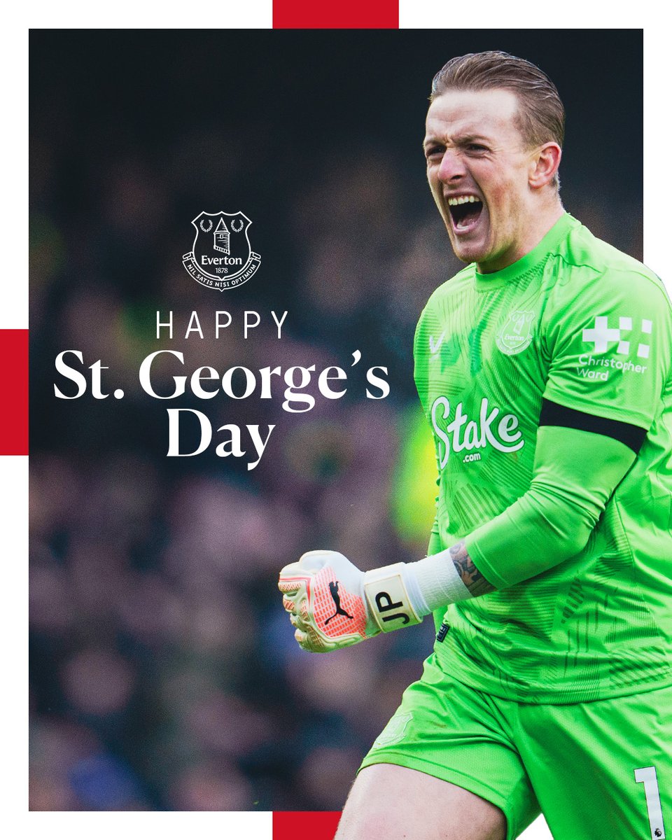 Everton's tweet photo. Happy St George's Day! 🏴󠁧󠁢󠁥󠁮󠁧󠁿 https://t.co/HgeR9EXxTo