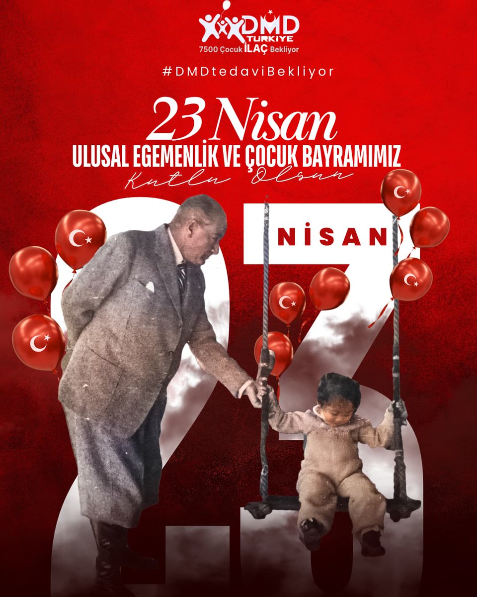 Umutlarımızın, hayallerimizin, geleceğimizin güvencesi olan çocuklarımızın 23 Nisan Ulusal Egemenlik ve Çocuk Bayramı kutlu olsun🇹🇷❤️🇹🇷
#Günaydın
#23NisanUlusalEgemenlikveÇocukBayramı
#DmdtedaviBekliyor