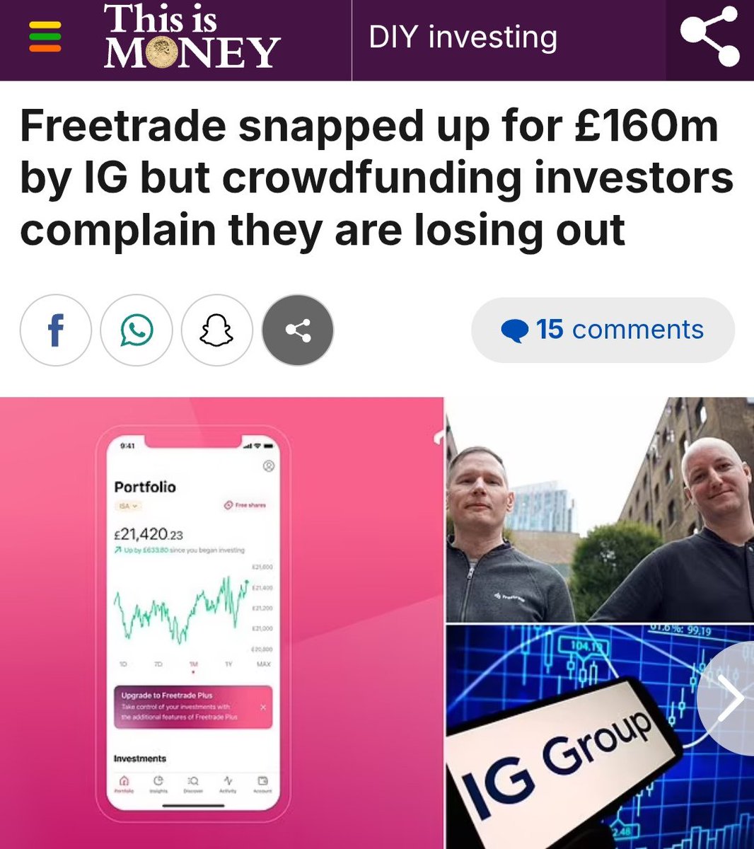 JohnHaagensen's tweet image. Are you one of the many investors that remain unpaid by @Crowdcube in the @freetrade @IGcom transaction? Please get in touch and I can share templates for a complaint and SAR likely required to seek recourse #crowdcube