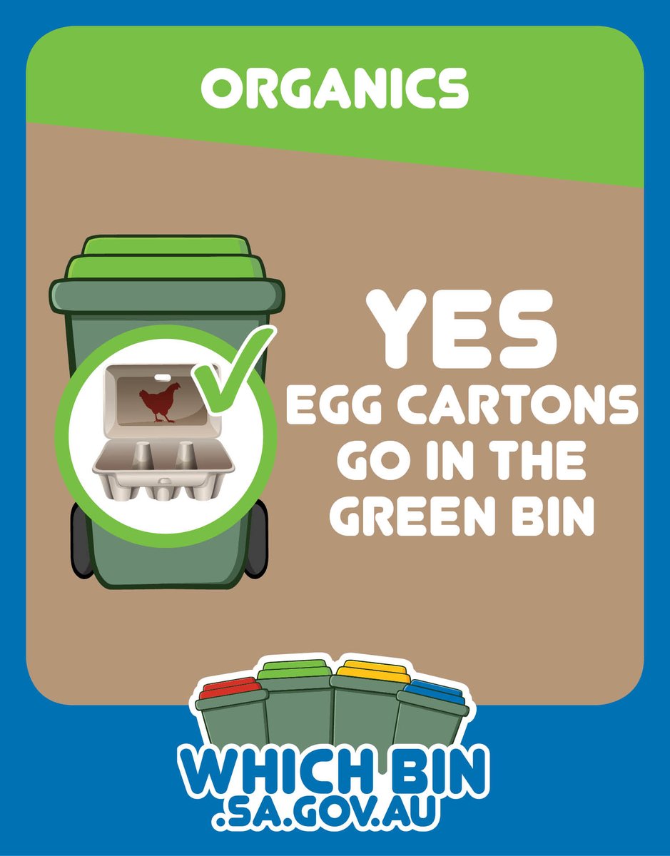 Here's an #eggsellent tip! Did you know that cardboard egg cartons can go in the green bin? 💚🥚🥚

#Whywasteit? Click here to learn more  👉🏼shorturl.at/QCs6d