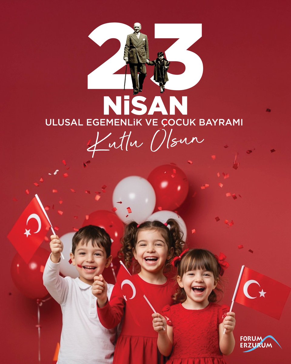 Ulusal egemenliğimizin simgesi olan ve geleceğimizin teminatı çocuklarımıza armağan edilen bu özel günü coşkuyla kutluyoruz.

23 Nisan Ulusal Egemenlik ve Çocuk Bayramı kutlu olsun! 🎈