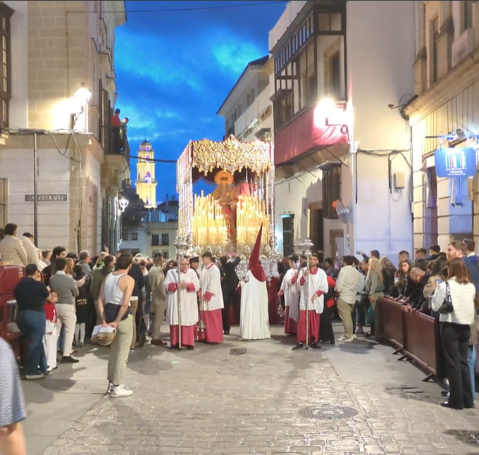 María Santísima Refugio de Pecadores de la Paz de Fatima en el lunes Santo de Jerez de la Frontera 2025