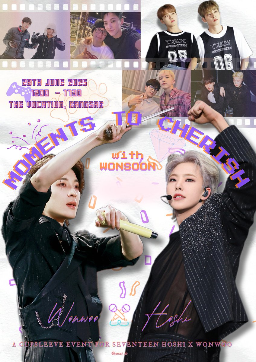 🎬 Moments To Cherish With WonSoon🎬

At the age of 29, 14 years throughout each other’s youth - A journey glowing with dreams that illuminated their young hearts.🥰

💎You’re invited to:

🗓️ June 28, 2025 (Sat)
📍 The Vocation, Bangsar
⏰ 12:00 - 17:30

#CherishedMoments_WonSoon