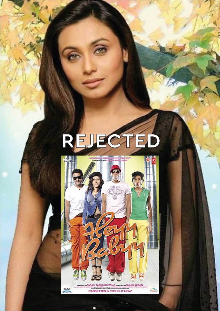 DreamboyRavi's tweet photo. 7 Bollywood movies rejected by #RaniMukerji ! 😯
Which movie do you think Rani should have done? comments below. part 02 ( here 3 Movies ) https://t.co/CUZEiuSxAM