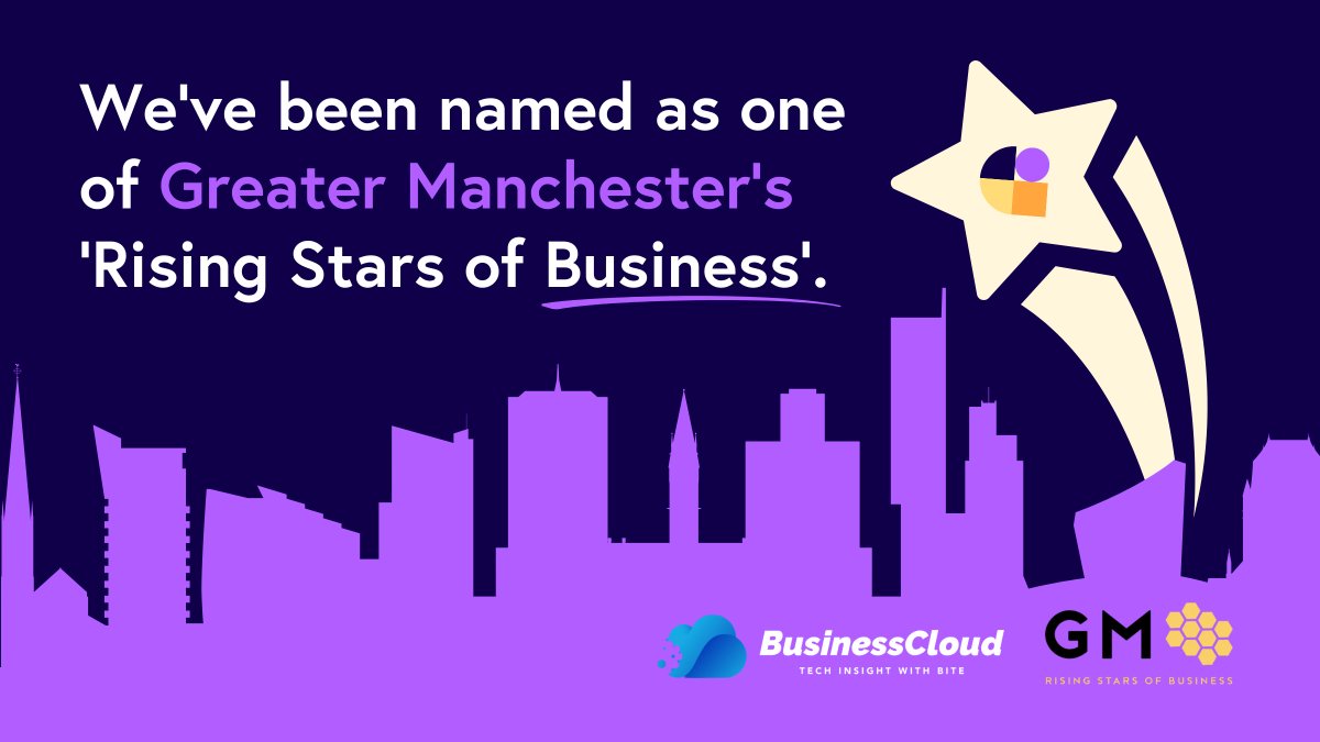 We're chuffed that we've been named as one of Greater Manchester's 'Rising Stars of Business' by Business Cloud and the GM Business Growth Hub. We're one of Manchester’s most exciting companies! Big pat on the back to our team for always working so hard! businesscloud.co.uk/news/greater-m…