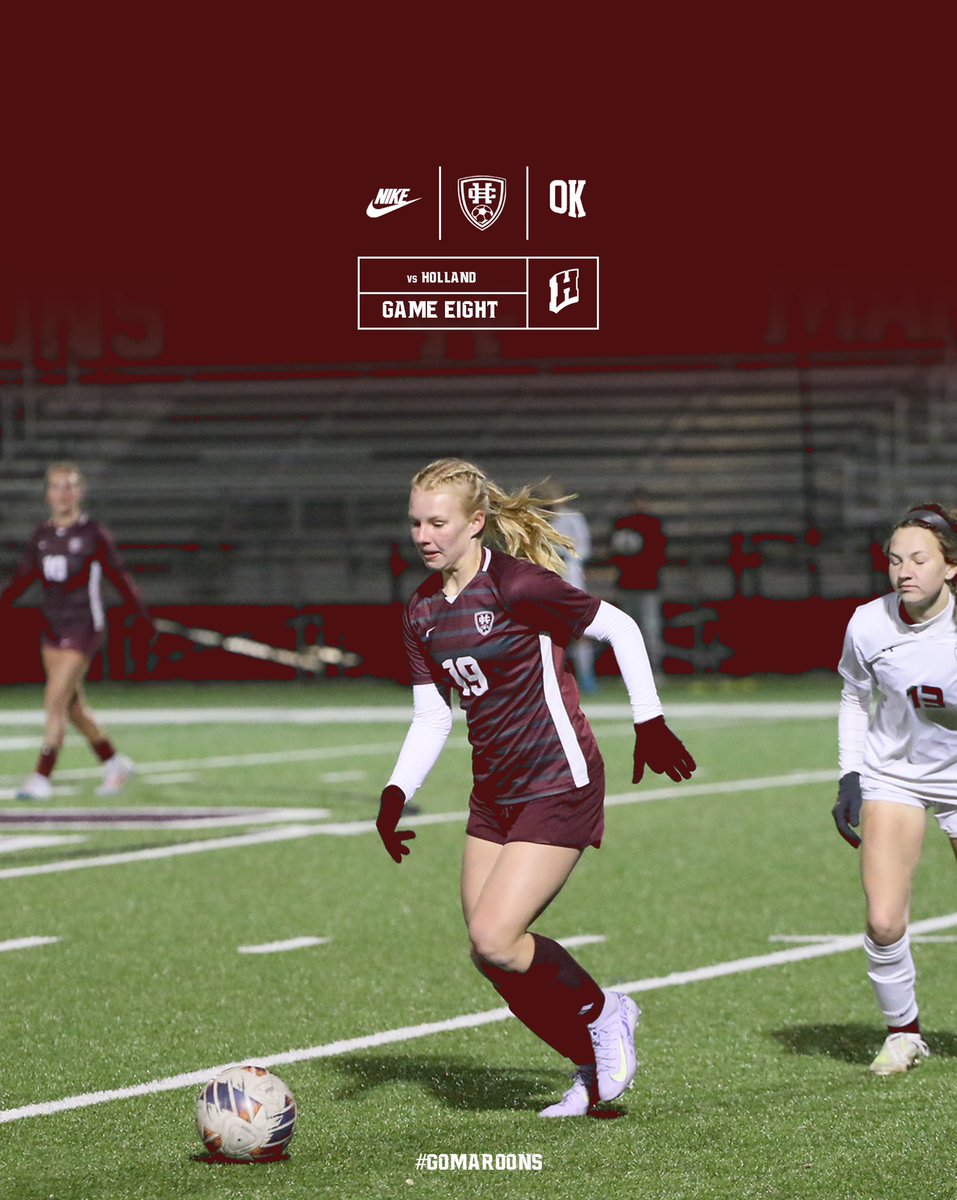 Game 8️⃣
⚽️ vs Holland
🕖 7:15pm
#GoMaroons