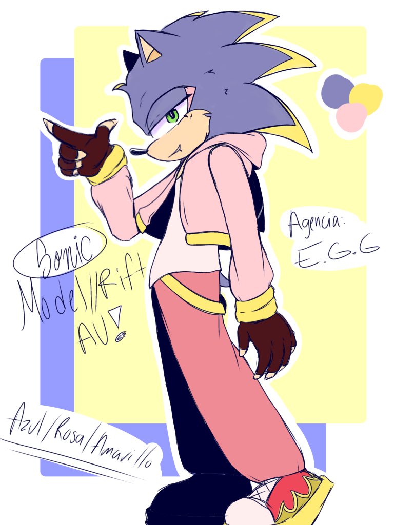 CatianaMark's tweet photo. #SonicAU ‼️

MODEL//RIFT

Un AU que se me ocurrió a las 2 am y no pude sacarme de la cabeza... Jsjs
Este AU va a tratar sobre la competencia de modelaje más grande del mundo, donde solo competirán las más grandes agencias (E.G.G/ G.U.N/FUTURE).
#Sonic #SonicTheHedgehog https://t.co/KvWkqVOcNd