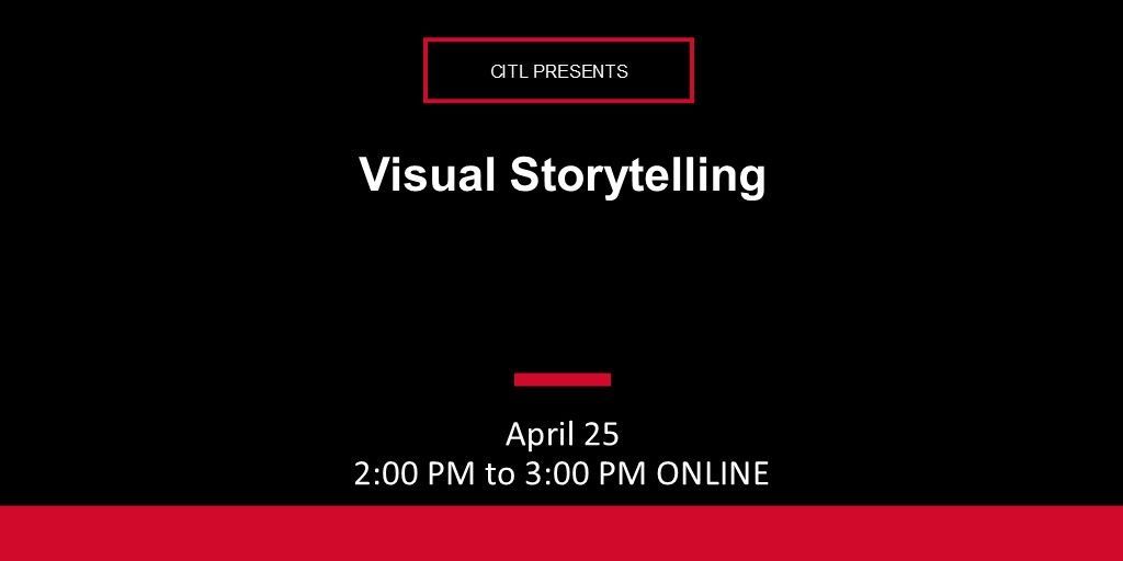 Capturing student attention is more crucial now than ever. Join us April 25 to learn to incorporate visual storytelling into your teaching, explore media options, and leverage visuals to enhance learning, foster engagement, and assess students. Register at citl.niu.edu/44i8qKR