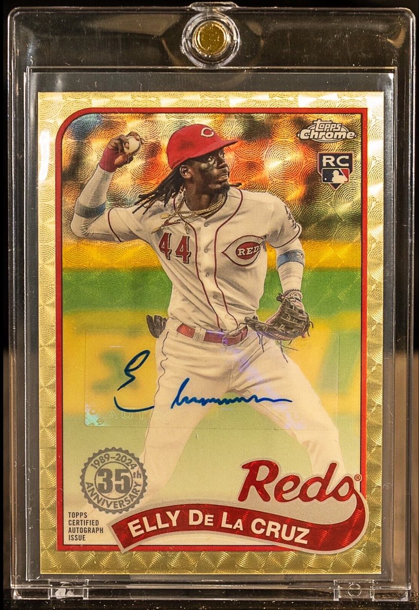 2024 Topps Chrome Elly De La Cruz Rookie 35th Anniversary Superfractor Auto 1/1…