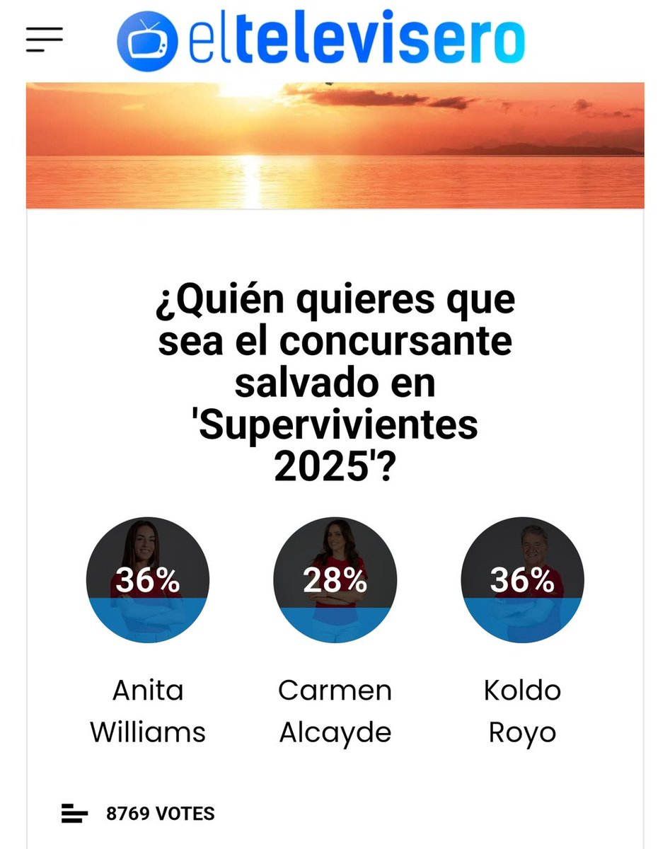 🔺️España votando a conciencia y con conciencia. 

▪︎ SALVAR KOLDO 🔥

#supervivientes #Supervivientes2025