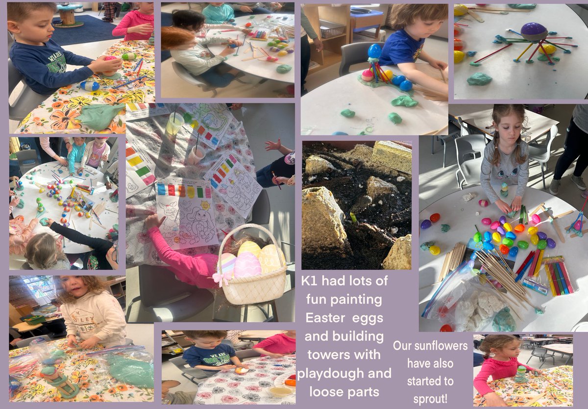 StonehavenELC's tweet photo. Kinders having fun this Easter, making crafts and building towers 🐣 https://t.co/SAOXodEk3g