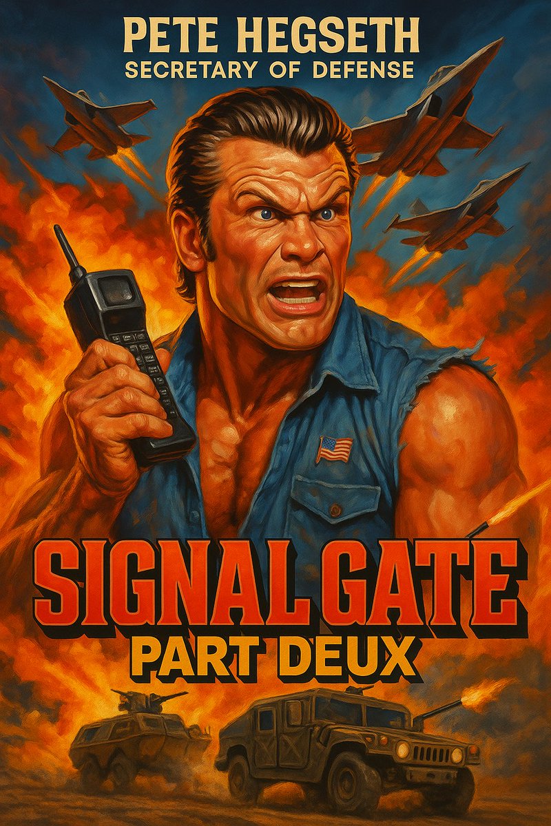 Knuckles43's tweet image. You can’t make this shit up #SignalGate2