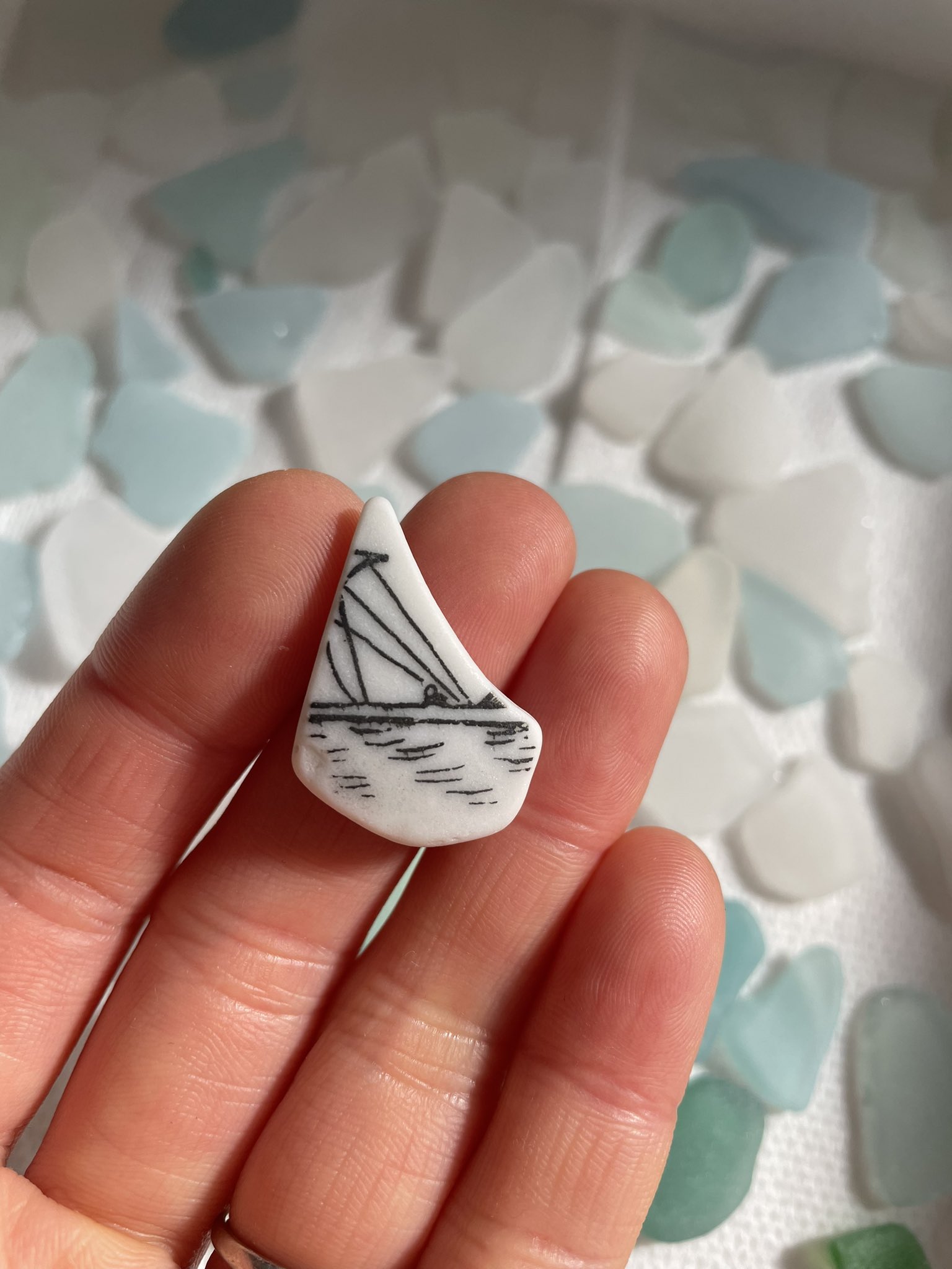 海のサチ🌊シーグラス×ビーズ刺繍アクセサリー (@umi_no_sachi4) / X