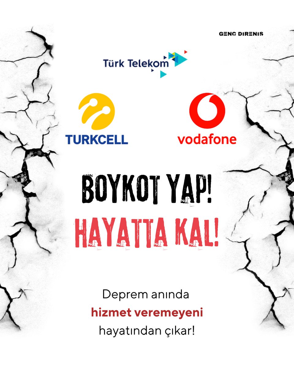 BOYKOT YAP!
HAYATTA KAL!

#deprem