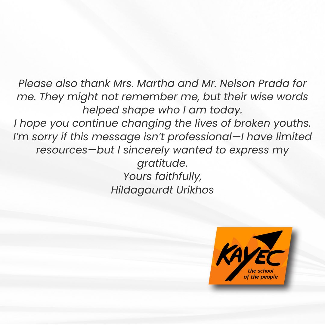 kayectrust's tweet image. #KAYEC30Years #AnniversaryCelebration #ShareYourStory #Reconnect #KAYECJourney #BuildingFutures #30YearsStrong #GratefulHeart #YouthEmpowerment