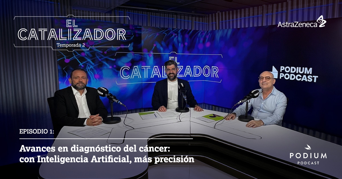 AstraZeneca España (@astrazenecaes) on Twitter photo 🚀 Arranca la nueva temporada de #ElCatalizador hablando de innovación en el diagnóstico y seguimiento del cáncer.
Con <a href="/CesarVelascoMun/">Cesar Velasco</a>, Dr. Joaquín Martínez y Dr. Federico Rojo.
¡Ya disponible en @podiumpodcast! 👉 podiumpodcast.com/podcasts/el-ca… 🚀 Arranca la nueva temporada de #ElCatalizador hablando de innovación en el diagnóstico y seguimiento del cáncer.
Con <a href="/CesarVelascoMun/">Cesar Velasco</a>, Dr. Joaquín Martínez y Dr. Federico Rojo.
¡Ya disponible en @podiumpodcast! 👉 podiumpodcast.com/podcasts/el-ca…