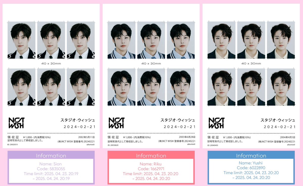 kurisio0's tweet photo. 엔시티 위시 
팝팝 매거진&amp;라스타트 증명사진
프린팅박스 코드 재공유합니다♥︎ https://t.co/GkpUn3WxqQ