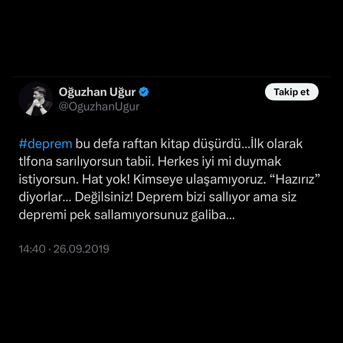 siyahsancakx's tweet photo. ⚫️ Oğuzhan Uğur:

"Yine çekmedi telefonlar! 6 yıl geçmiş şu tiviti atalı, 6 yıl!" https://t.co/kgc7gy7uiX