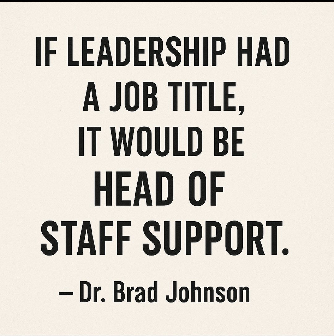 ππ«ππ ππ¨π‘π§π¬π¨π§ (@drbradjohnson) on Twitter photo We say leadership isn't a title, but if it were... We say leadership isn't a title, but if it were...