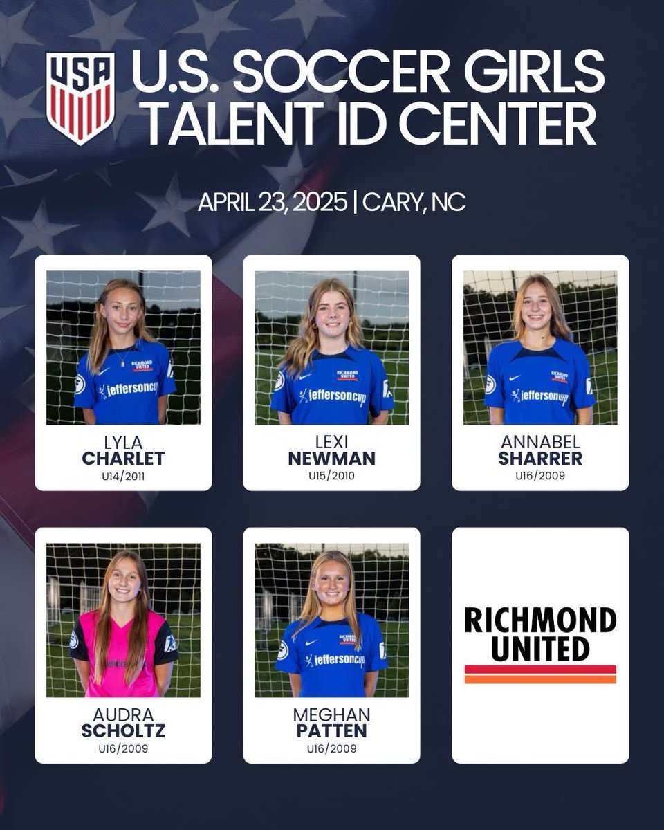 So excited and honored to be invited to my 2nd US Soccer Talent ID for 2025!  
<a href="/PrepSoccer/">Prep Soccer ⚽️</a> <a href="/ImCollegeSoccer/">College Soccer Truth ™</a> <a href="/ImYouthSoccer/">ECNL/GA/Recruiting/College Soccer</a> <a href="/richmondunited/">Richmond United ECNL Girls</a> 
<a href="/ussoccer/">U.S. Soccer</a>