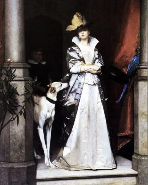 “Hey, lady.
Got any treats in that bustle?”