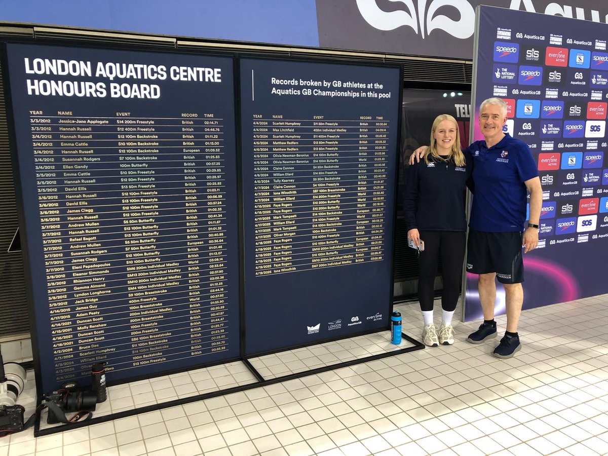 Faye Rogers broke an outstanding 14 records at the Aquatics GB swimming championships in London last week: 2 World Records, 4 European Records &amp; 8 British Records.

She won 100m &amp; 200m Butterfly, 400m Freestyle and 100m Freestyle gold and 200m Individual Medley silver. Amazing!