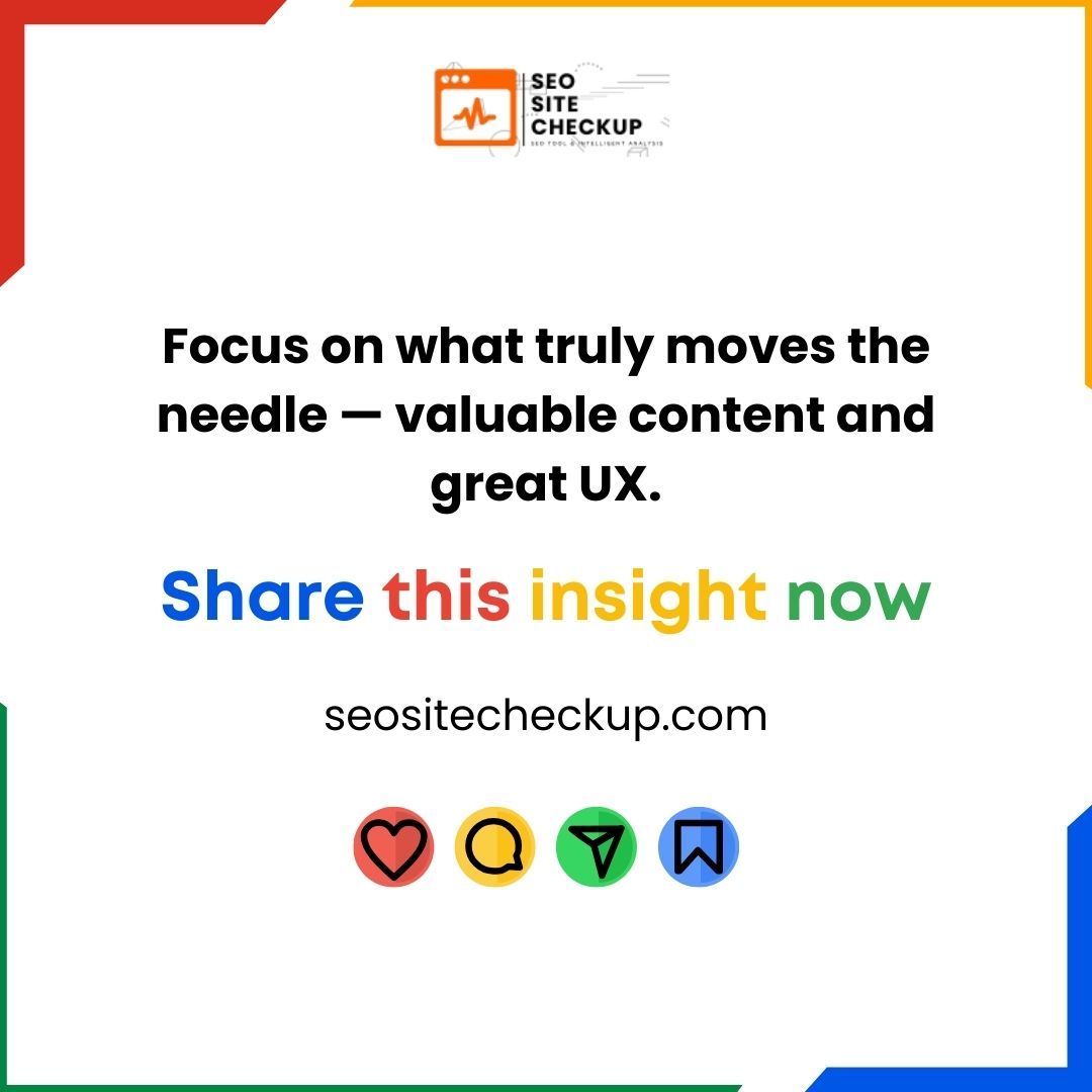 Seositecheckup's tweet image. Think structured data boosts your Google rankings? Think again.​ 
Focus on creating high-quality, user-centric content to improve your site&apos;s visibility.

#SEO #StructuredData #GoogleRanking #DigitalMarketing #SearchEngineOptimization #ContentStrategy #GoogleSEO #SeoSiteCheckup