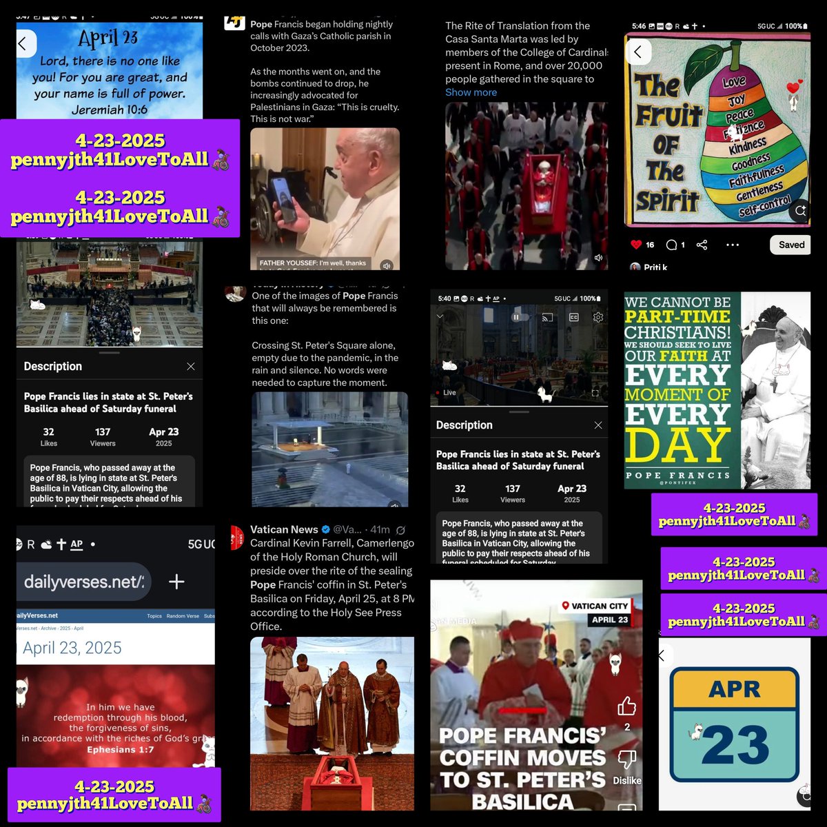 PENNYJTHAPRIL2022♿ (@pennyjth4) on Twitter photo <a href="/1228erin/">erin</a> <a href="/ClockworkHamma/">Clockwork Hamma</a> <a href="/angiepo97112888/">angie pope</a> <a href="/DeborahARyan2/">Deborah A. Ryan</a> <a href="/Richard85779987/">Richard Carter</a> <a href="/89BrownSugar/">WILL MA</a> <a href="/BabyGo2014/">Baby Go</a> <a href="/BelleLBear/">Baby Beatrice & Little Bear</a> <a href="/jackyk812/">Jacky Khan</a> <a href="/RhonieSays/">Rhonie Says</a> <a href="/AnitaDailey4/">Coach Nita (The Mindset Coach)</a> <a href="/Crystal71751706/">GodReigns</a> <a href="/everloving49/">Alicia@Everloving49</a> <a href="/Tressy28/">God's Favorite</a> <a href="/Lthomas5Zellner/">Minister LaVonne</a> <a href="/deborah_saffer/">deborah saffer</a> <a href="/Malcolm_theCat/">Malcolm & Baby Dog</a> <a href="/BerniceKing/">Be A King</a> <a href="/Betty_Boo_Kat/">Prince Toby & Princess Betty #OTRB</a> <a href="/KariJoys/">Kari Joys MS</a> <a href="/AdoptionsUk/">Animal Adoptions UK 🐕🦺🐈🐎❤️</a> <a href="/alwaysSFTC/">STRICTLY FOR THE CULTURE</a> <a href="/BishopJakes/">T.D. Jakes</a> <a href="/ElizabethRadcl5/">Elizabeth Radcliffe and Boots the Cat</a> <a href="/BethFratesMD/">Beth Frates MD</a> <a href="/DolaMohapatra/">Dola Mohapatra</a> <a href="/WynnWs/">Wynn Westmoreland CNN</a> <a href="/FBlankenshipWSB/">Fred Blankenship</a> <a href="/VABVOX/">Victoria Brownworth</a> <a href="/SwansonRodney/">Rodney</a> <a href="/richleefletch1/">Flynn the Border Collie</a> <a href="/LucySkinnyjeans/">Lucy SkinnyJeans</a> <a href="/DomainDoris/">Doris McFloofle™️</a> <a href="/blackdawg09/">Will J</a> <a href="/JulesAllenxx/">Baby Frank & his teddy, Edward 🧸🏴</a> <a href="/CanadianPenny1/">CanadianPenny 🇨🇦</a> <a href="/CapriceColeman/">⏳👑Caprice Coleman👑⏳</a> <a href="/Foster_Fluff/">hi I’m Hank</a> <a href="/KJVBaptist193/">KJV ✝️🇬🇧</a> <a href="/KayeMenner/">Kaye Menner</a> 4-23-2025 #1LoveToAll #pennyjth41LoveToAll👩🏾🦽 #StillVeryBodyWiseSick #whiskerswednesday #mlb #nationallostdogawarenessday #ThankYouForYourContinuedPrayers #JesusIsStillAlive #peace #JoyTrain #VerseOfTheDay #popefrancis #vaticancity #popejohnpaul #faith <a href="/1228erin/">erin</a> <a href="/ClockworkHamma/">Clockwork Hamma</a> <a href="/angiepo97112888/">angie pope</a> <a href="/DeborahARyan2/">Deborah A. Ryan</a> <a href="/Richard85779987/">Richard Carter</a> <a href="/89BrownSugar/">WILL MA</a> <a href="/BabyGo2014/">Baby Go</a> <a href="/BelleLBear/">Baby Beatrice & Little Bear</a> <a href="/jackyk812/">Jacky Khan</a> <a href="/RhonieSays/">Rhonie Says</a> <a href="/AnitaDailey4/">Coach Nita (The Mindset Coach)</a> <a href="/Crystal71751706/">GodReigns</a> <a href="/everloving49/">Alicia@Everloving49</a> <a href="/Tressy28/">God's Favorite</a> <a href="/Lthomas5Zellner/">Minister LaVonne</a> <a href="/deborah_saffer/">deborah saffer</a> <a href="/Malcolm_theCat/">Malcolm & Baby Dog</a> <a href="/BerniceKing/">Be A King</a> <a href="/Betty_Boo_Kat/">Prince Toby & Princess Betty #OTRB</a> <a href="/KariJoys/">Kari Joys MS</a> <a href="/AdoptionsUk/">Animal Adoptions UK 🐕🦺🐈🐎❤️</a> <a href="/alwaysSFTC/">STRICTLY FOR THE CULTURE</a> <a href="/BishopJakes/">T.D. Jakes</a> <a href="/ElizabethRadcl5/">Elizabeth Radcliffe and Boots the Cat</a> <a href="/BethFratesMD/">Beth Frates MD</a> <a href="/DolaMohapatra/">Dola Mohapatra</a> <a href="/WynnWs/">Wynn Westmoreland CNN</a> <a href="/FBlankenshipWSB/">Fred Blankenship</a> <a href="/VABVOX/">Victoria Brownworth</a> <a href="/SwansonRodney/">Rodney</a> <a href="/richleefletch1/">Flynn the Border Collie</a> <a href="/LucySkinnyjeans/">Lucy SkinnyJeans</a> <a href="/DomainDoris/">Doris McFloofle™️</a> <a href="/blackdawg09/">Will J</a> <a href="/JulesAllenxx/">Baby Frank & his teddy, Edward 🧸🏴</a> <a href="/CanadianPenny1/">CanadianPenny 🇨🇦</a> <a href="/CapriceColeman/">⏳👑Caprice Coleman👑⏳</a> <a href="/Foster_Fluff/">hi I’m Hank</a> <a href="/KJVBaptist193/">KJV ✝️🇬🇧</a> <a href="/KayeMenner/">Kaye Menner</a> 4-23-2025 #1LoveToAll #pennyjth41LoveToAll👩🏾🦽 #StillVeryBodyWiseSick #whiskerswednesday #mlb #nationallostdogawarenessday #ThankYouForYourContinuedPrayers #JesusIsStillAlive #peace #JoyTrain #VerseOfTheDay #popefrancis #vaticancity #popejohnpaul #faith