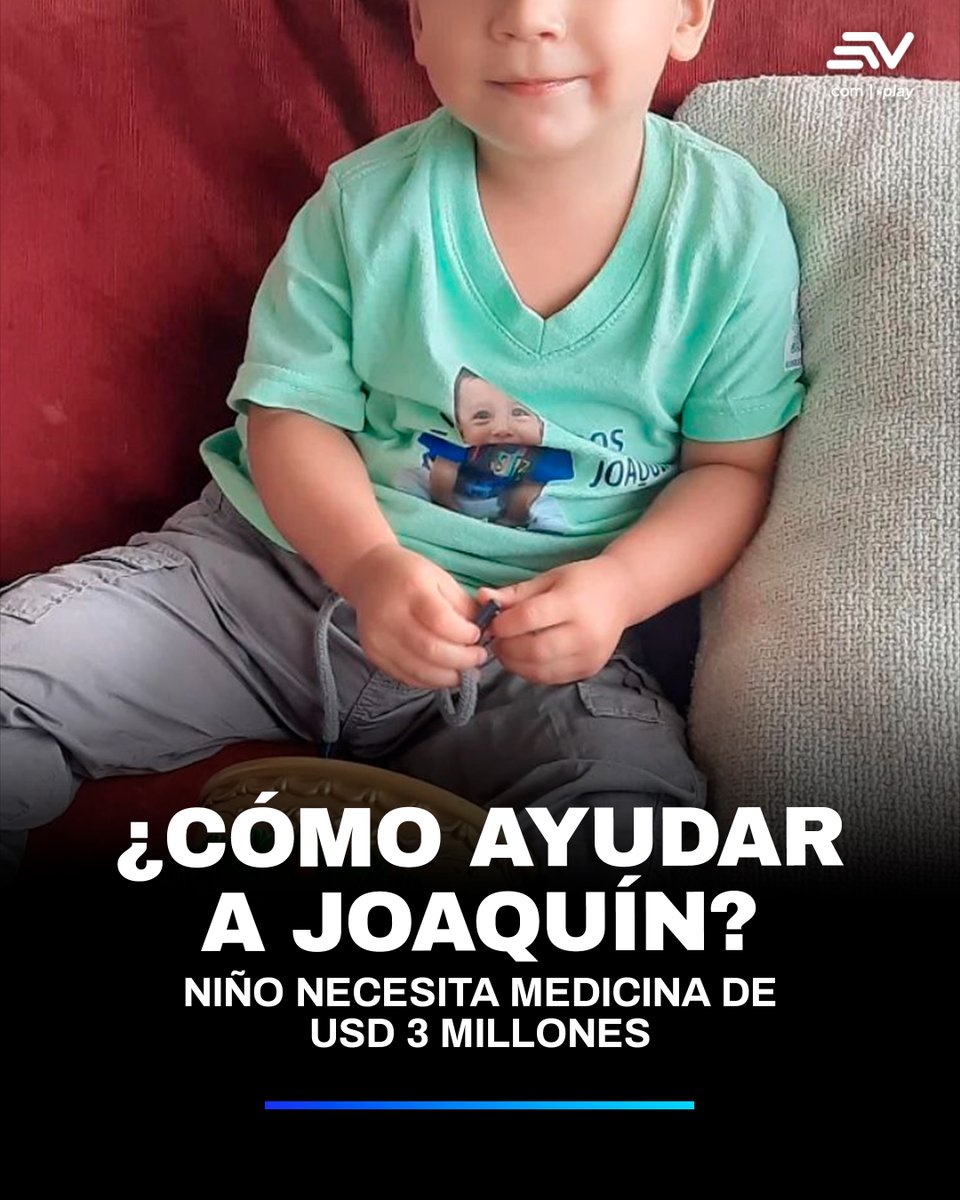 #LoMásLeído | 🧒🏻 Joaquín Piguave tiene dos años y enfrenta una dura batalla: distrofia muscular de Duchenne. 🚨 Necesita un medicamento costoso. Conoce cómo ayudar: 💻 bit.ly/4cGtqgu
