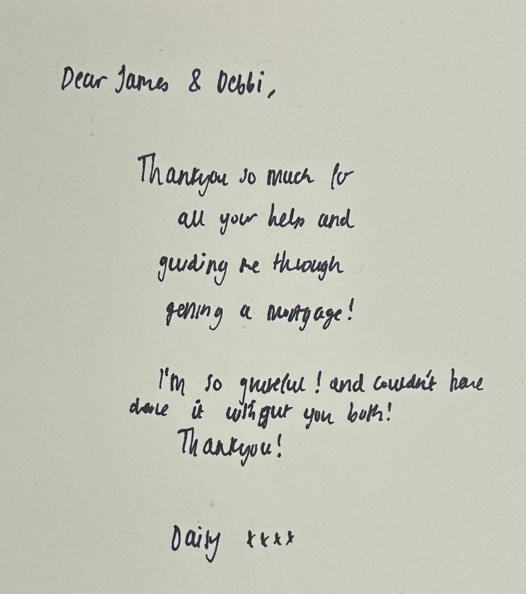 JF_FinSolutions's tweet photo. Lovely handwritten card &amp; gifts from a client! Purchasing a property is seen as one of the most stressful processes people go through - we are here to take away some of that stress.
 
Visit https://t.co/CSKTuHzQDQ.
Call James on 0161 711 1720 for more information
 
#Mortgages https://t.co/JhURCNC2rL