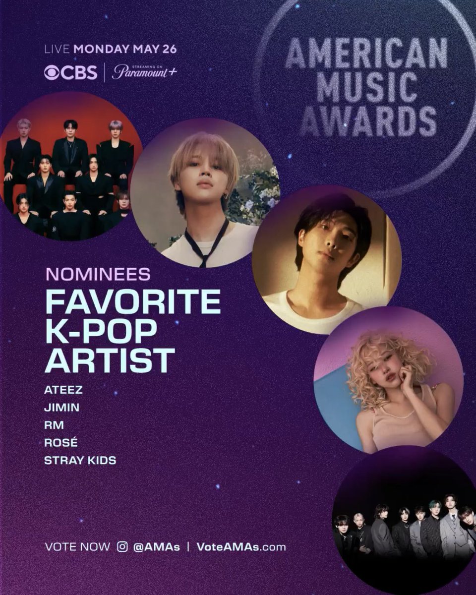 ATEEZ is nominated for 'Favorite K-Pop Artist' at the 2025 American Music Awards (AMAs)

#ATEEZ #에이티즈 <a href="/ATEEZofficial/">ATEEZ(에이티즈)</a>