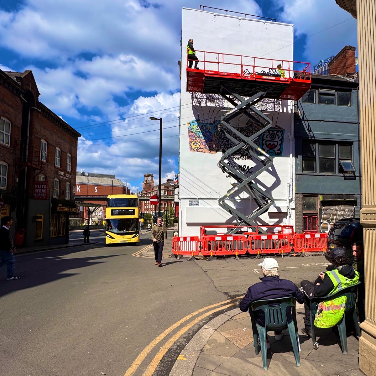 Darren Ratcliffe (@webdarren) on Twitter photo Some new street art for the Shudehill side of the NQ going in. I think for <a href="/Kleenex/">KleenexĀ® Brand</a> Some new street art for the Shudehill side of the NQ going in. I think for <a href="/Kleenex/">KleenexĀ® Brand</a>