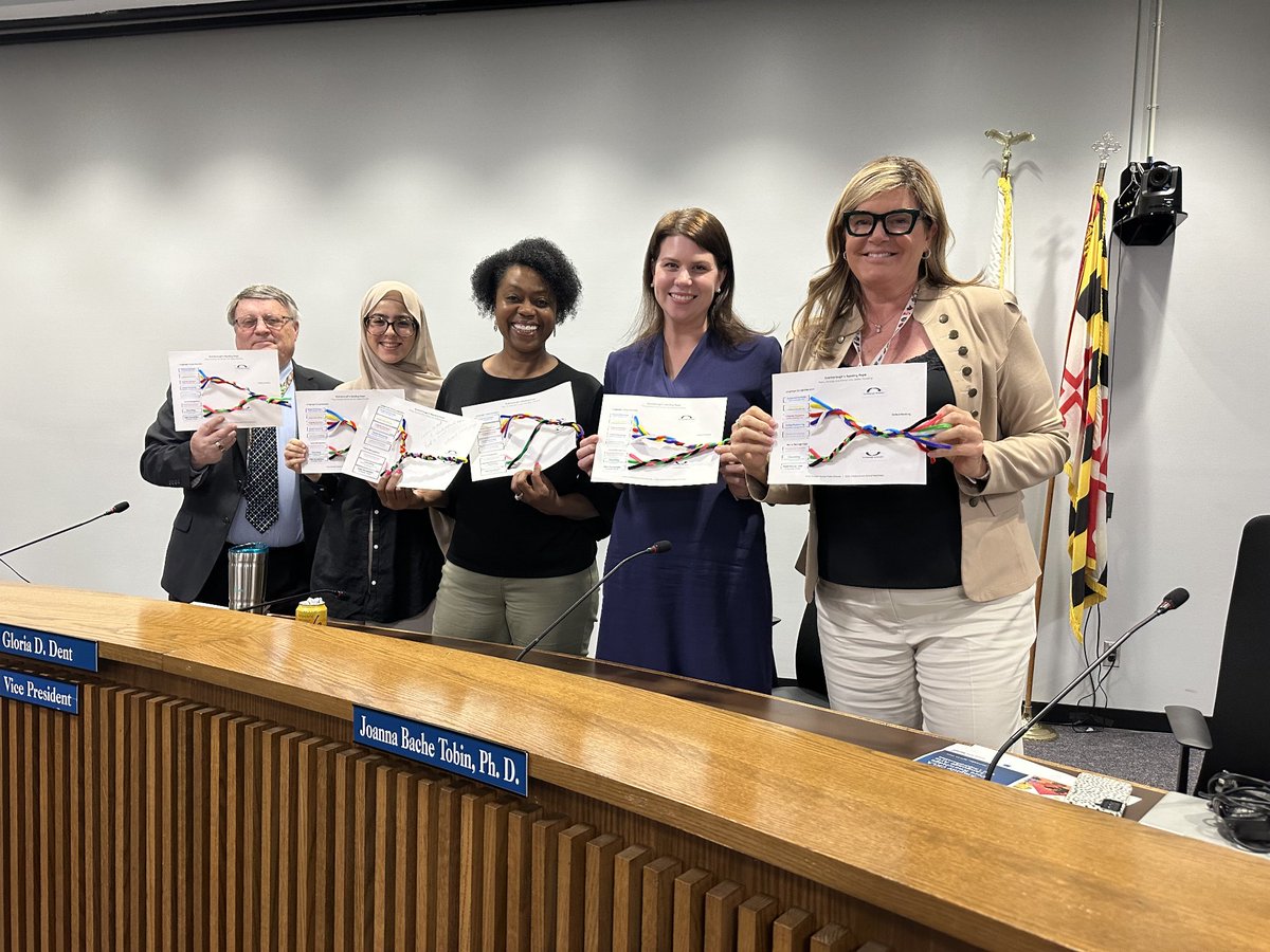 Learning more about the Science of Reading alongside <a href="/AACountySchools/">AACPS</a> Board members. Engaging in the creation of Scarborough's Reading Rope during the board workshop.