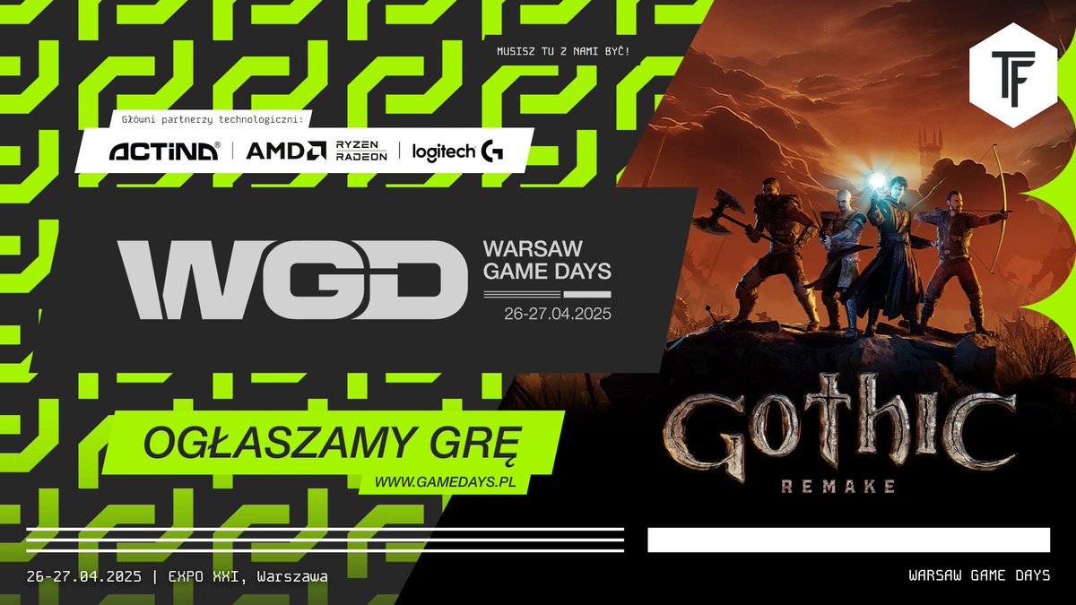 Game Days (@gamedayspoland) on Twitter photo Gothic Remake to kolejna gra w którą zagracie przed premierą na Warsaw Game Days - będzie dostępna na strefie <a href="/PLAION_POL/">PLAION Polska</a>! Gothic Remake to kolejna gra w którą zagracie przed premierą na Warsaw Game Days - będzie dostępna na strefie <a href="/PLAION_POL/">PLAION Polska</a>!