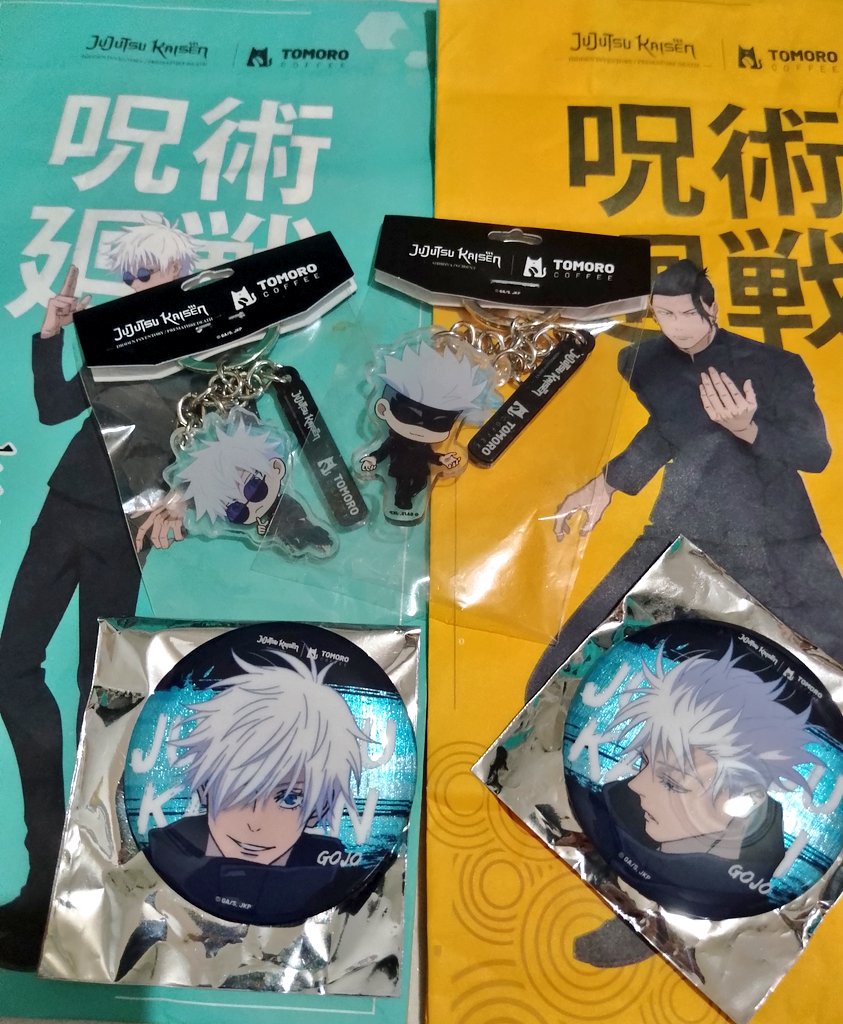 stwin022's tweet photo. WTS SET MERCH KEYCHAIN&amp;BADGE GOJO SATORU TOMORO X JJK

INCLUDE
2 KEYCHAIN
2 BADGE
FREE 2 PASTRY BAG
https://t.co/3tWeEBraEd

#zonauang #tomorojujutsukaisenrestock #tomoro #warungjjk #warungjujutsukaisen https://t.co/0MjTCiLKkb