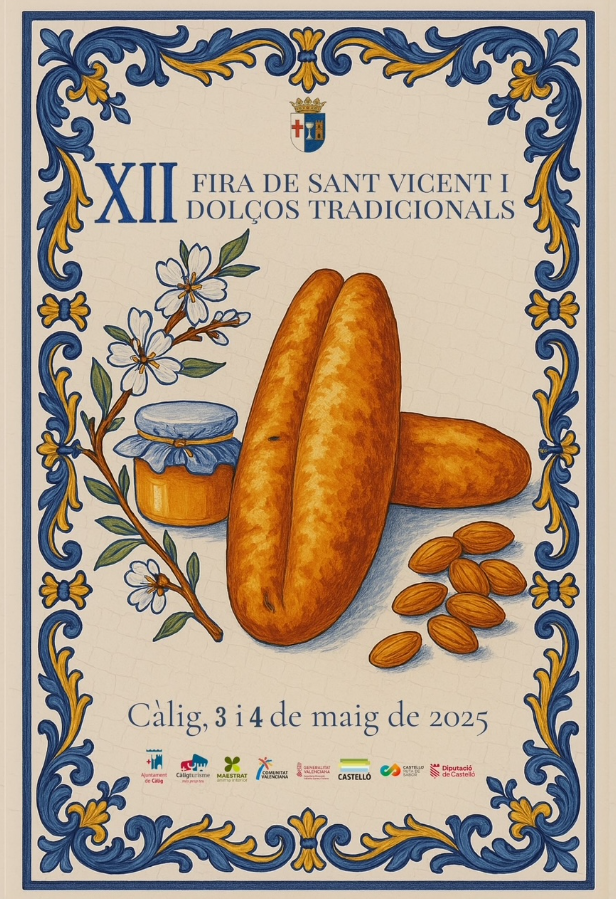 👉 Anem de fira!
🥧 Dos dies de fira a Càlig que no et pots perdre. La fira més dolça del Maestrat!
📆 3 i 4 de maig Fira de Sant Vicent i dolços tradicionals
És temps de Maestrat!