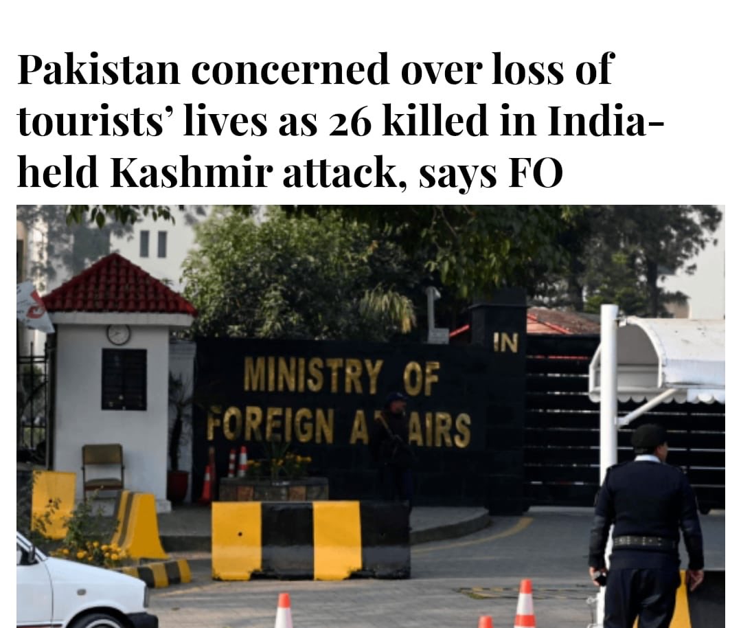 مقبوضہ کشمیر میں 10 لاکھ قابض بھارتی افواج/سیکیورٹی فورسز کی موجودگی کے باوجود پہلگام حملہ خود مودی سرکار کی جانب انگلیاں اٹھا رہا ہے۔ انتہاپسند سرکار اپنی مسلسل گرتی مقبولیت کو سہارا دینے، کشمیریوں کے حقوق مزید غصب کرنے، اور  اپنے ناپاک مقاصد کی تکمیل کے لیے کوئی بھی ڈرامہ رچا