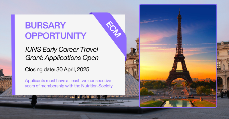 Nutrition Society Publications (@ns_publications) on Twitter photo 📢 Calling all Nutrition Society Early Career Members
🤝 The <a href="/NutritionSoc/">Nutrition Society</a> is supporting Early Career Members attend the upcoming IUNS-ICN in Paris
🤩 Submit your application to help cover the registration fees➡️ lnkd.in/eAVcwr-K
#NSEarlyCareer #ICN25 📢 Calling all Nutrition Society Early Career Members
🤝 The <a href="/NutritionSoc/">Nutrition Society</a> is supporting Early Career Members attend the upcoming IUNS-ICN in Paris
🤩 Submit your application to help cover the registration fees➡️ lnkd.in/eAVcwr-K
#NSEarlyCareer #ICN25